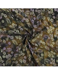 Tejido de viscosa batik Théa - Verde