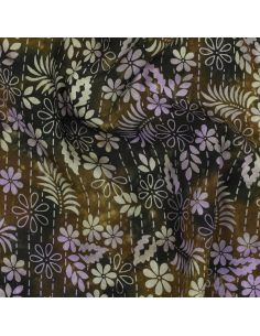 Tejido de viscosa batik Théa - Verde 2