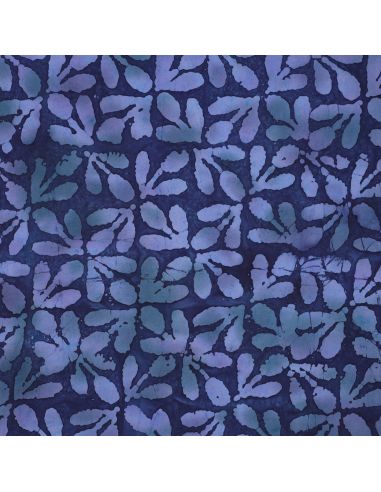 Tejido de viscosa batik Lagon - Azul marino