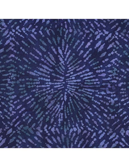 Tejido de viscosa batik Keona - Azul marino