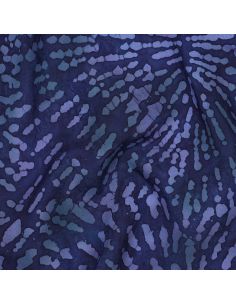 Tejido de viscosa batik Keona - Azul marino
