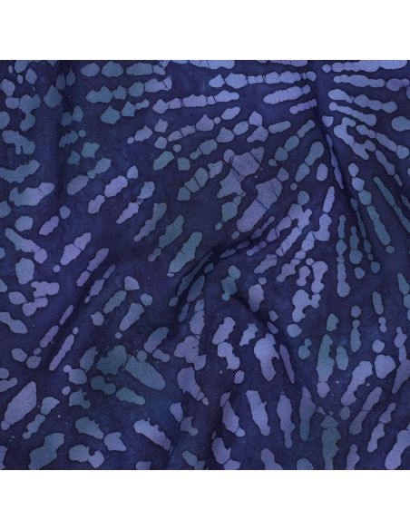 Tejido de viscosa batik Keona - Azul marino