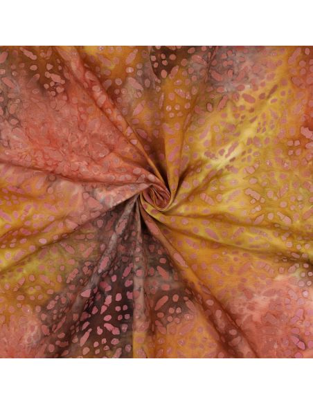 Tejido de viscosa batik Soléane - Amarillo
