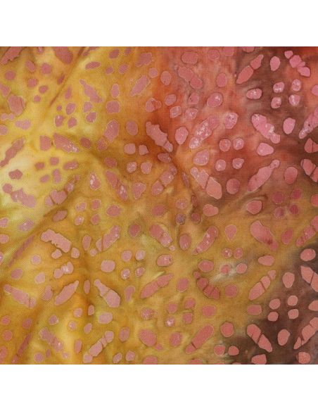 Tejido de viscosa batik Soléane - Amarillo
