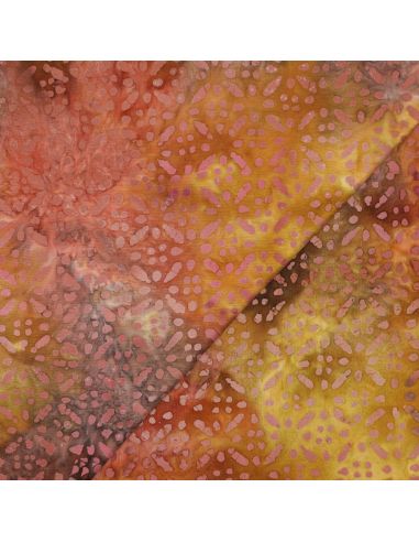 Tejido de viscosa batik Soléane - Amarillo