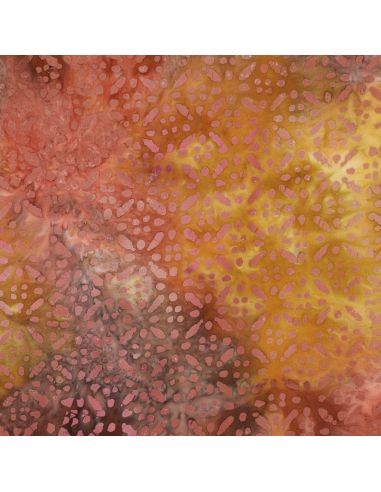 Tejido de viscosa batik Soléane - Amarillo