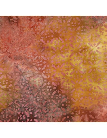 Tejido de viscosa batik Soléane - Amarillo