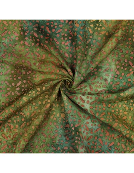 Tejido de viscosa batik Soléane - Verde