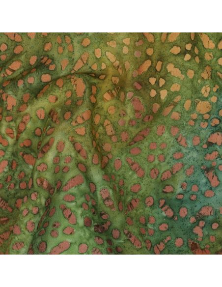 Tejido de viscosa batik Soléane - Verde