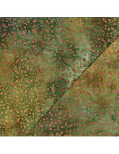 Tejido de viscosa batik Soléane - Verde