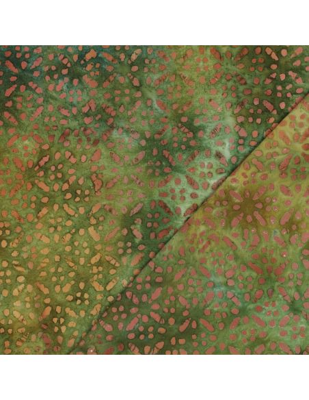 Tejido de viscosa batik Soléane - Verde