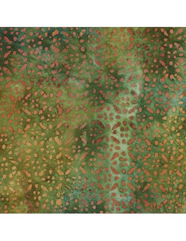 Tejido de viscosa batik Soléane - Verde