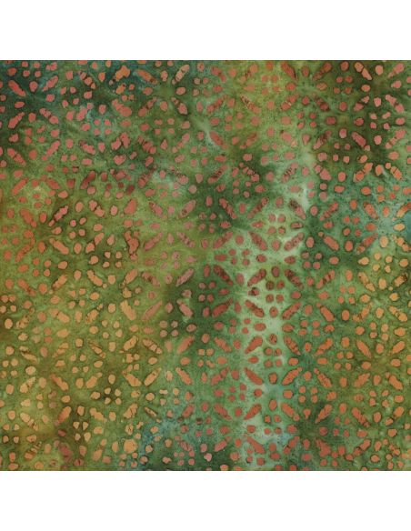 Tejido de viscosa batik Soléane - Verde