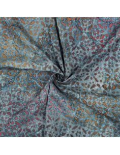Tejido de viscosa batik Soléane - Azul