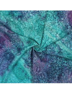Tejido de viscosa batik Vaiana - Turquesa