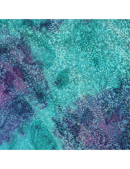 Tejido de viscosa batik Vaiana - Turquesa