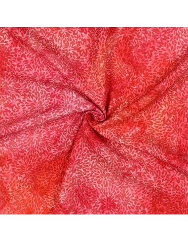 Tejido de viscosa batik Vaiana - Rojo
