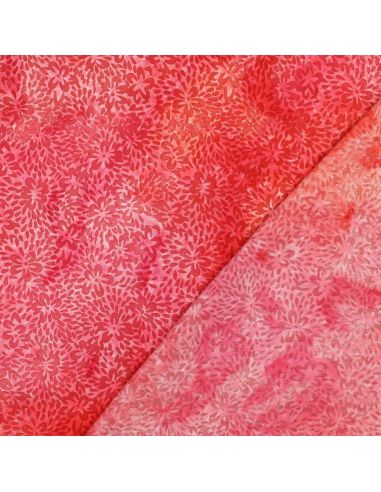 Tejido de viscosa batik Vaiana - Rojo