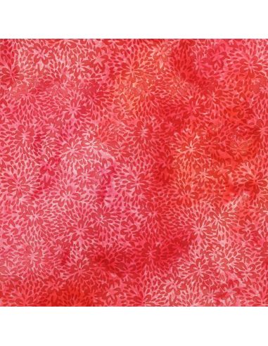 Tejido de viscosa batik Vaiana - Rojo