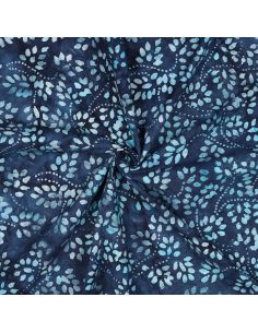 Tejido de algodón batik Isabelle - Azul marino