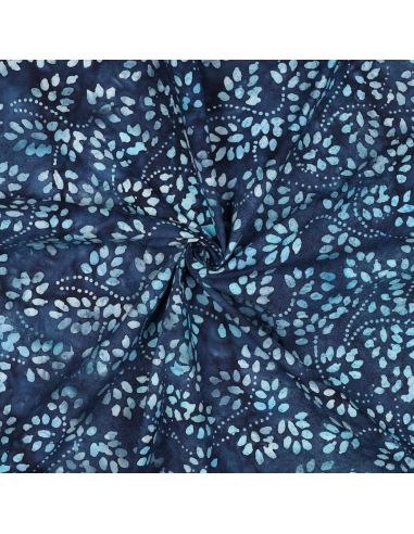 Tejido de algodón batik Isabelle - Azul marino