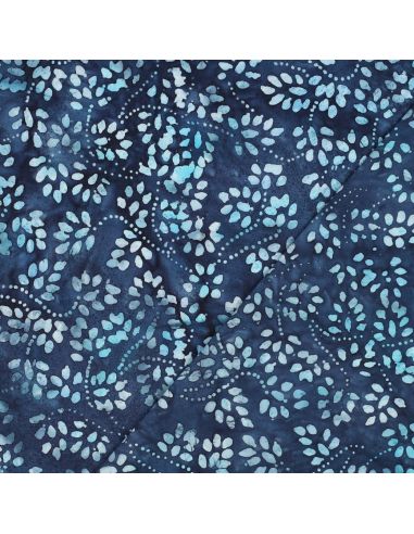 Tejido de algodón batik Isabelle - Azul marino