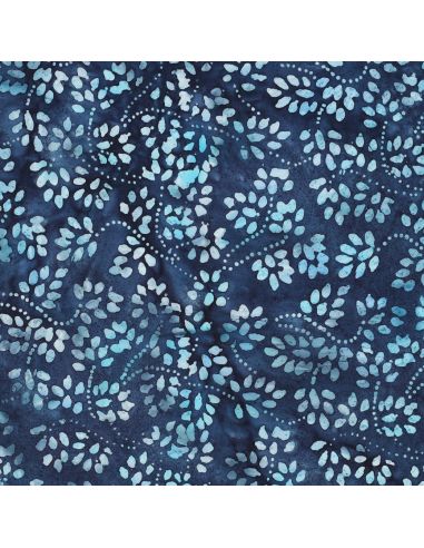 Tejido de algodón batik Isabelle - Azul marino