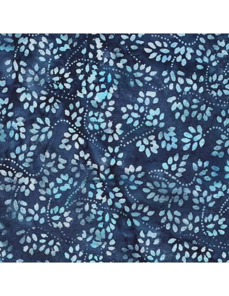 Tejido de algodón batik Isabelle - Azul marino