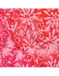 Tejido de algodón batik Orélia - Coral 2