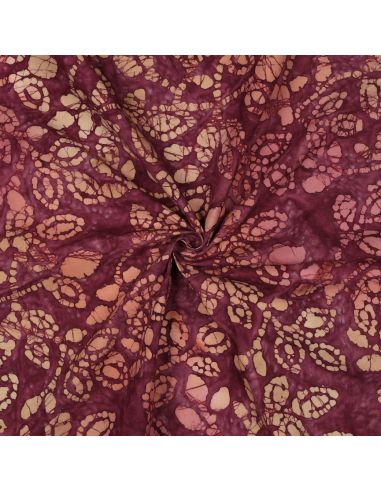 Tejido de algodón batik Méline - Cereza