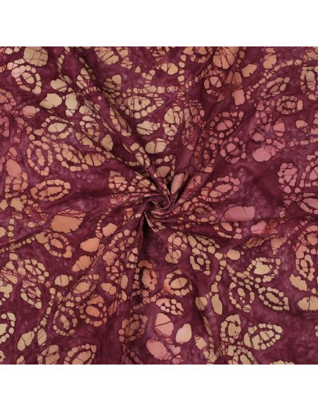 Tejido de algodón batik Méline - Cereza