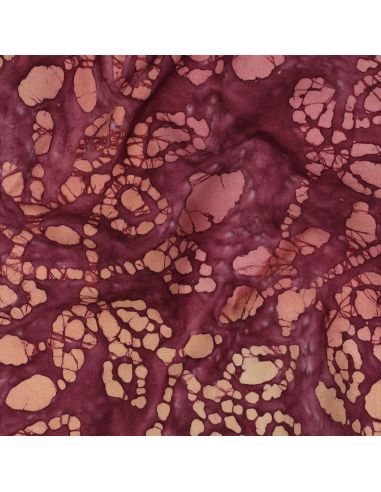 Tejido de algodón batik Méline - Cereza