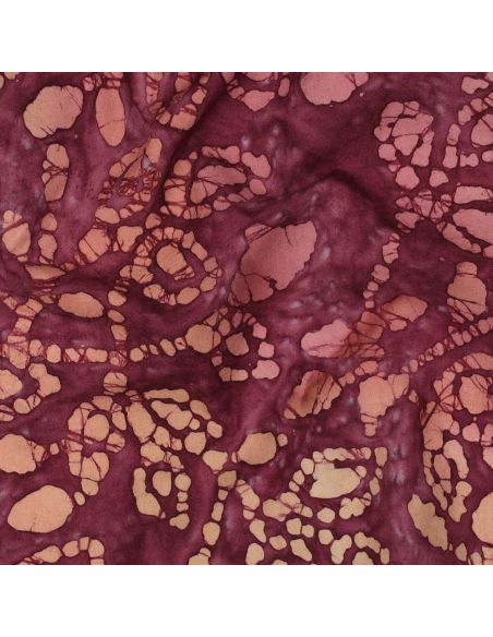 Tejido de algodón batik Méline - Cereza