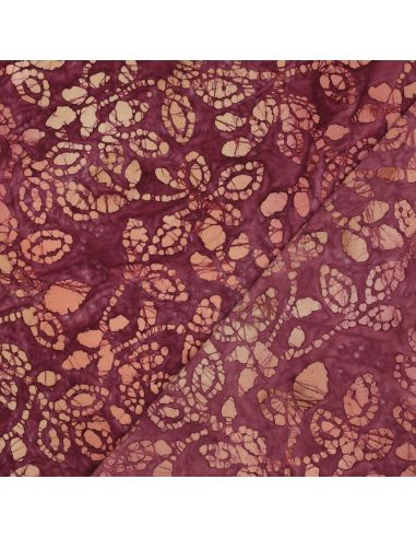 Tejido de algodón batik Méline - Cereza