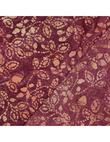 Tejido de algodón batik Méline - Cereza