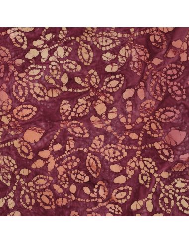 Tejido de algodón batik Méline - Cereza