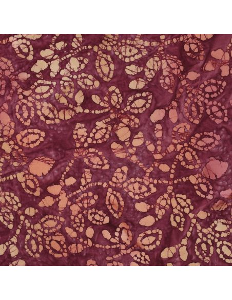 Tejido de algodón batik Méline - Cereza
