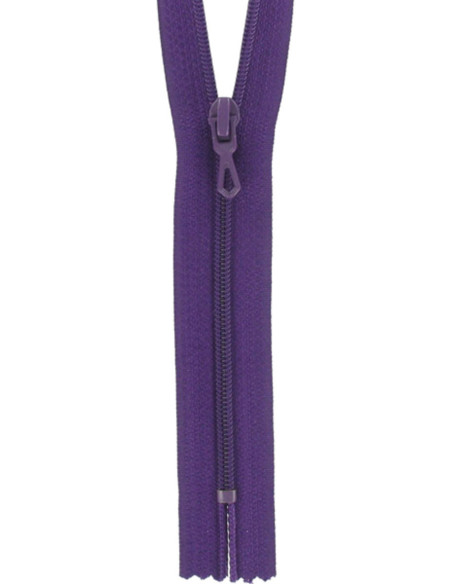 Cremallera de nylon - Violeta oscuro