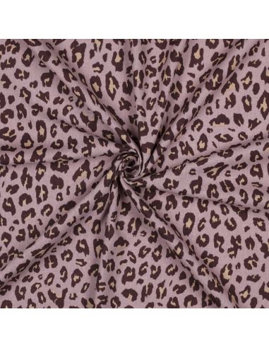 Tejido de viscosa lino Salvaje - Malva