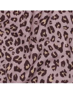 Tejido de viscosa lino Salvaje - Malva 2
