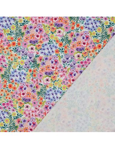 Tejido de punto estampado - Campos de flores