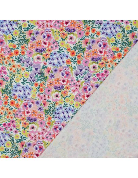 Tejido de punto estampado - Campos de flores