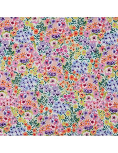 Tejido de punto estampado - Campos de flores