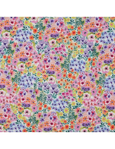 Tejido de punto estampado - Campos de flores