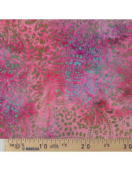 Tejido de viscosa batik Kaona - Rosa