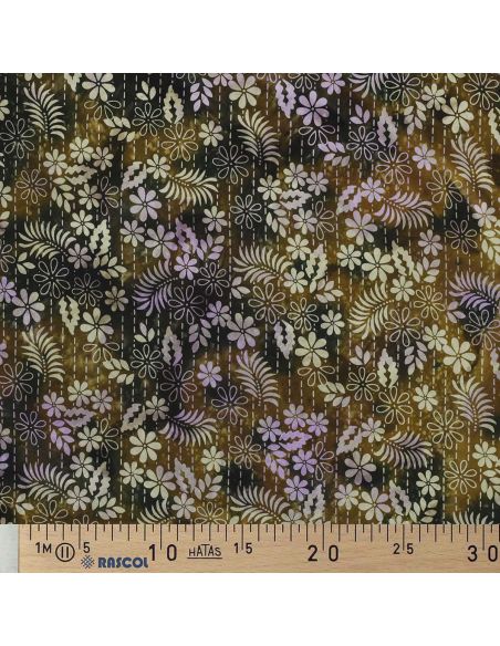 Tejido de viscosa batik Théa - Verde