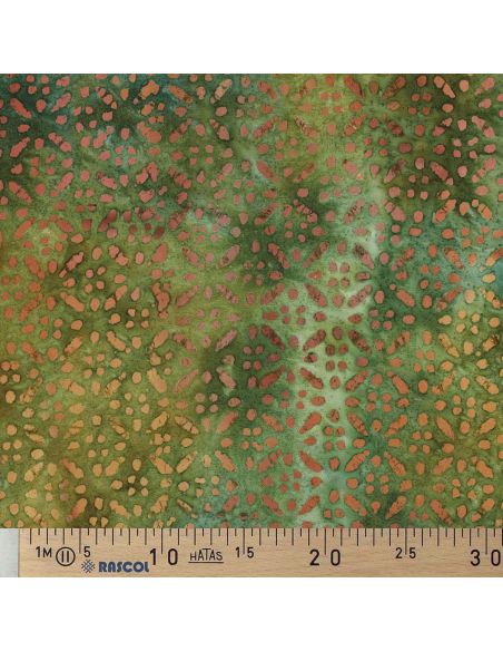 Tejido de viscosa batik Soléane - Verde