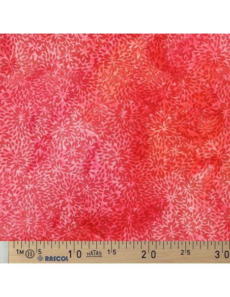 Tejido de viscosa batik Vaiana - Rojo