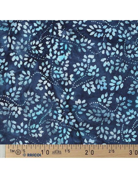 Tejido de algodón batik Isabelle - Azul marino