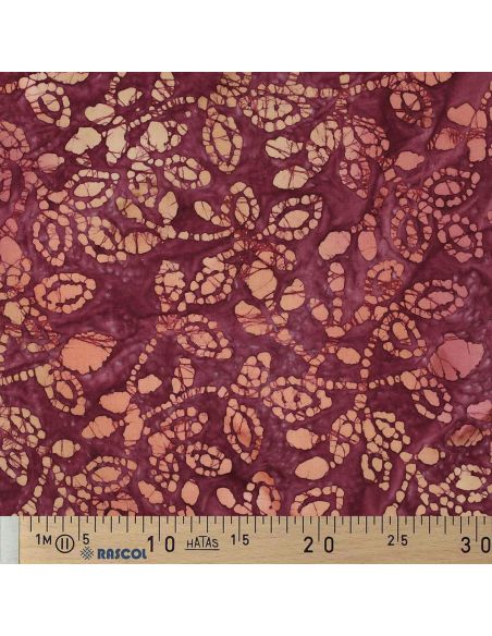 Tejido de algodón batik Méline - Cereza